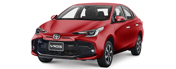 Toyota Vios 1.5E-CVT màu đỏ 3r3